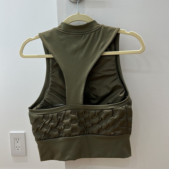 Nike Aeroloft Downfill Running Vest XS Olive - Picture 7 of 9